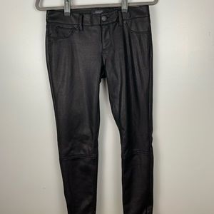 Faux leather pants